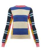 Matchesfashion.com Colville - Striped Wool Sweater - Womens - Blue Multi