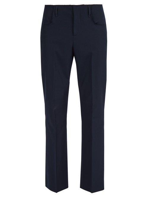 Matchesfashion.com Acne Studios - Straight Leg Twill Trousers - Mens - Blue