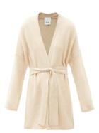 Matchesfashion.com Allude - Belted Wool-blend Cardigan - Womens - Beige