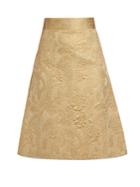 Redvalentino A-line Brocade Skirt