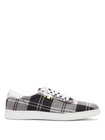 Matchesfashion.com Aprix - Tartan Low Top Sneakers - Mens - Black Multi