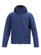 Matchesfashion.com Sease - Armada Hooded Waterproof Wool-blend Jacket - Mens - Blue