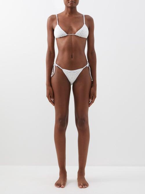 Borgo De Nor - X Talia Collins Cotton-crochet Bikini - Womens - White