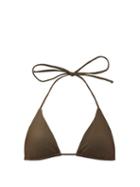 Ladies Beachwear Matteau - The String Triangle Bikini Top - Womens - Dark Green