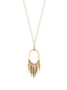 Matchesfashion.com Ileana Makri - Grass Sunset Emerald & 18kt Gold Necklace - Womens - Gold