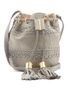 See By Chloé Vicki Small Suede And Leather Bucket Bag