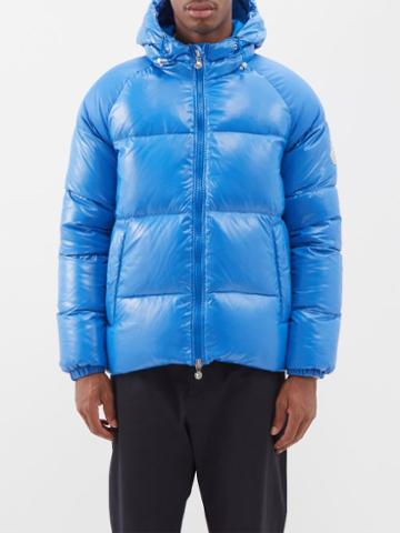 Pyrenex - Sten Hooded Quilted Down Coat - Mens - Blue