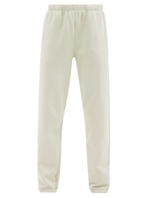 Ladies Rtw Les Tien - Brushed-back Cotton Track Pants - Womens - Light Green