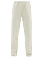 Ladies Rtw Les Tien - Brushed-back Cotton Track Pants - Womens - Light Green