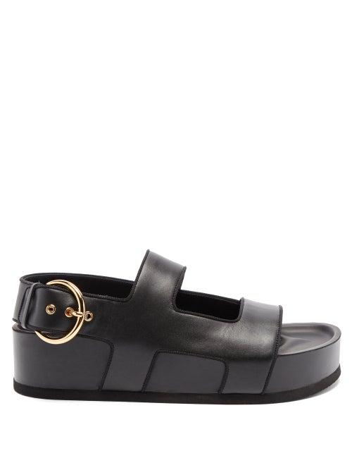 Matchesfashion.com Neous - Cher Leather Platform Sandals - Womens - Black