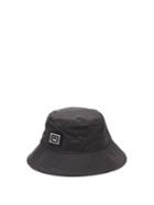 Matchesfashion.com Acne Studios - Face-plaque Canvas Bucket Hat - Mens - Black