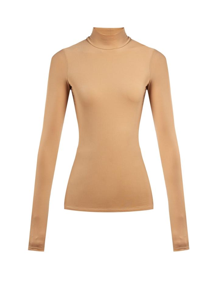 The Row Rudd Stretch-jersey Mock Neck Top