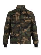 Matchesfashion.com Valentino - Camouflage Print Down Jacket - Mens - Green