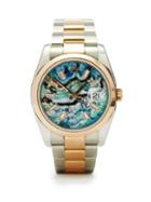Jacquie Aiche - Vintage Rolex Datejust Diamond & Rose-gold Watch - Womens - Blue Multi