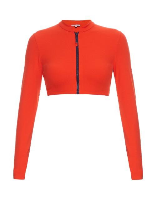 Orlebar Brown Nyla Cropped Rash-guard Top