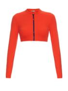 Orlebar Brown Nyla Cropped Rash-guard Top