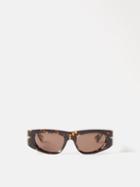 Bottega Veneta Eyewear - Cat-eye Tortoiseshell-acetate Sunglasses - Womens - Brown