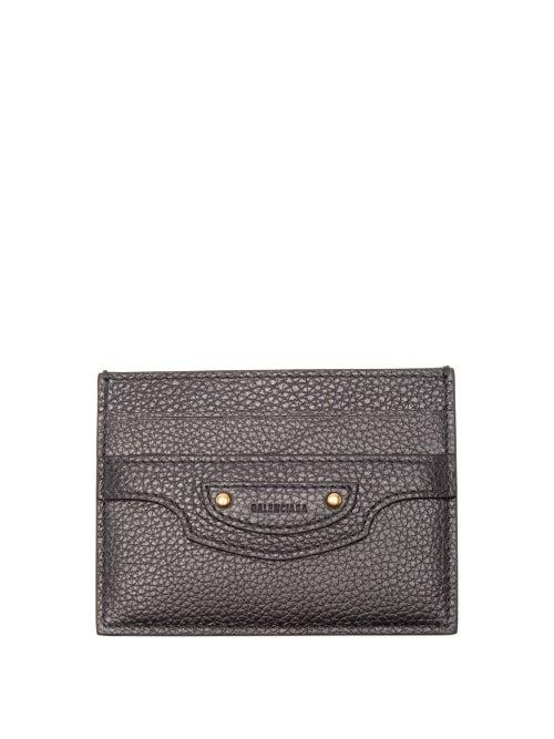 Matchesfashion.com Balenciaga - Neo Classic Grained-leather Cardholder - Womens - Black