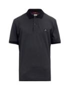 Matchesfashion.com C.p. Company - Logo Embroidered Cotton Blend Polo Shirt - Mens - Black