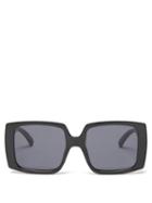 Le Specs - Glo Getter Square-frame Sunglasses - Womens - Black