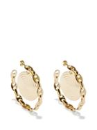 Ladies Jewellery Paco Rabanne - Eight Mariner-chain Hoop Earrings - Womens - Gold