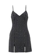 Matchesfashion.com David Koma - Crystal-embellished Mini Dress - Womens - Black