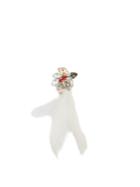 Lanvin Feather And Crystal-embellished Brooch