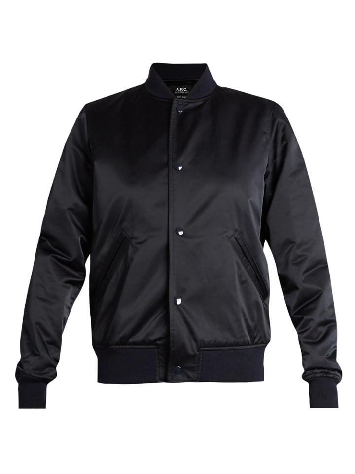 A.p.c. Avengers Satin Bomber Jacket