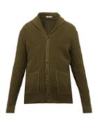 Matchesfashion.com Inis Mein - Brioche-knitted Organic Pima-cotton Cardigan - Mens - Khaki