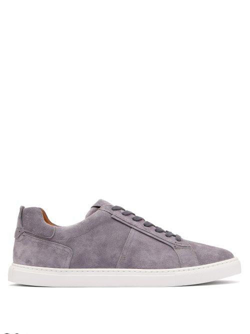 Matchesfashion.com O'keeffe - Stafford Suede Trainers - Mens - Dark Grey
