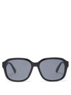 Matchesfashion.com Gucci - Oversized Square Acetate Sunglasses - Mens - Black Green