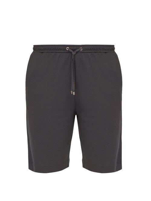 Matchesfashion.com Zimmerli - Cotton Blend Jersey Lounge Shorts - Mens - Black