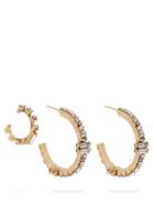 Matchesfashion.com Rosantica By Michela Panero - Gelo Crystal Embellished Ear Cuff And Earrings - Womens - Crystal