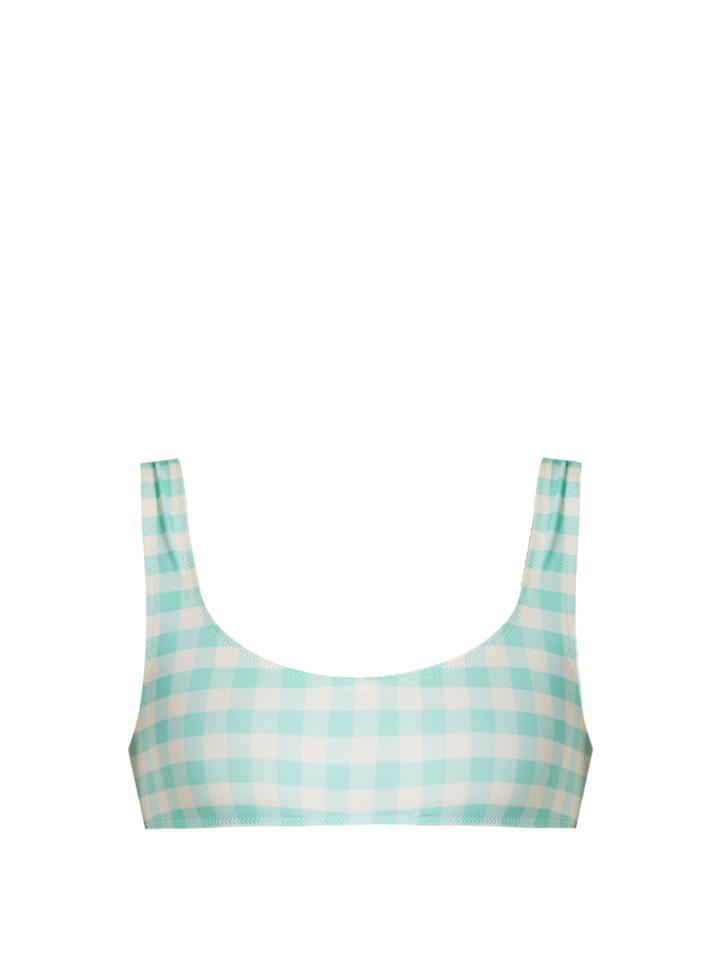 Solid & Striped The Elle Gingham Bikini Top