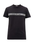 Matchesfashion.com Moncler - Maglia Logo-print Cotton T-shirt - Mens - Navy
