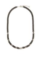 Shay - Diamond, Ceramic And 18kt White-gold Necklace - Mens - Black Multi