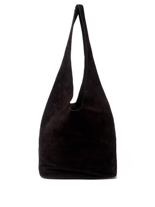 Ladies Bags The Row - Bindle Suede Tote Bag - Womens - Black