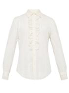 Matchesfashion.com Gucci - Ruffled Lace Shirt - Mens - White