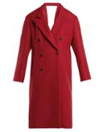 Matchesfashion.com Maison Margiela - Virgin Wool Open Back Coat - Womens - Red