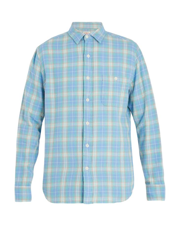 Faherty Seaview Checked Cotton Shirt