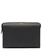 Matchesfashion.com Smythson - Panama Leather Wash Bag - Mens - Black