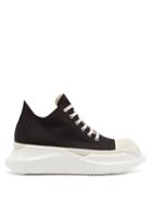 Matchesfashion.com Rick Owens Drkshdw - Abstract Exaggerated-sole Canvas Trainers - Mens - Black White