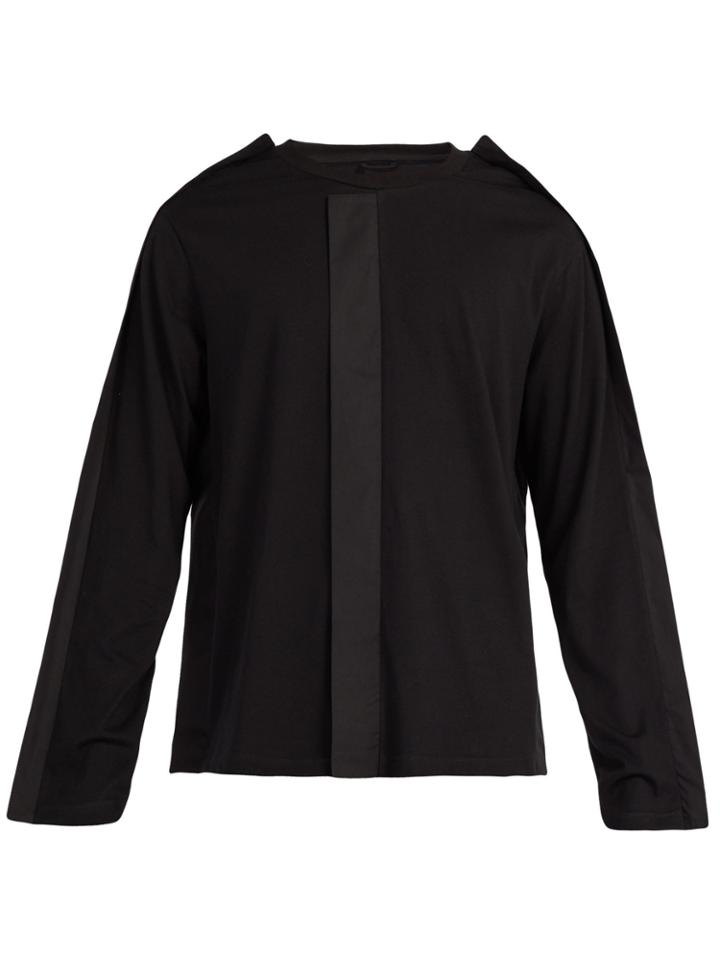 Craig Green Fin-trimmed Long-sleeved Cotton Top