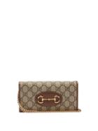 Gucci - Horsebit 1955 Gg-supreme Canvas Cross-body Wallet - Womens - Beige Multi