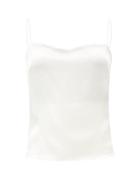 Matchesfashion.com Alexandre Vauthier - Scoop-back Silk-satin Cami Top - Womens - White