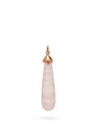 Matchesfashion.com Jacquie Aiche - Rose Gold And Quartz Teardrop Charm - Womens - Pink
