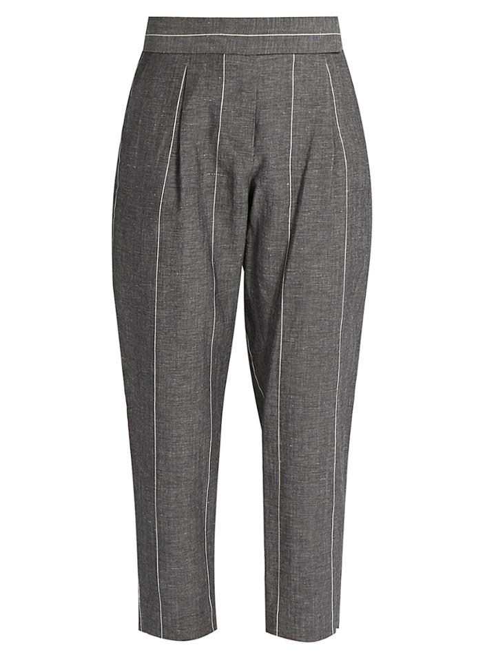 Brunello Cucinelli Striped Relaxed-fit Trousers