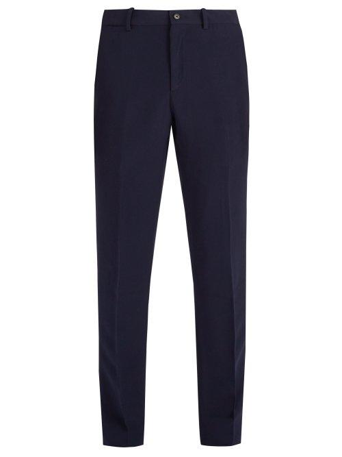 Matchesfashion.com Connolly - Mid Rise Straight Leg Trousers - Mens - Navy