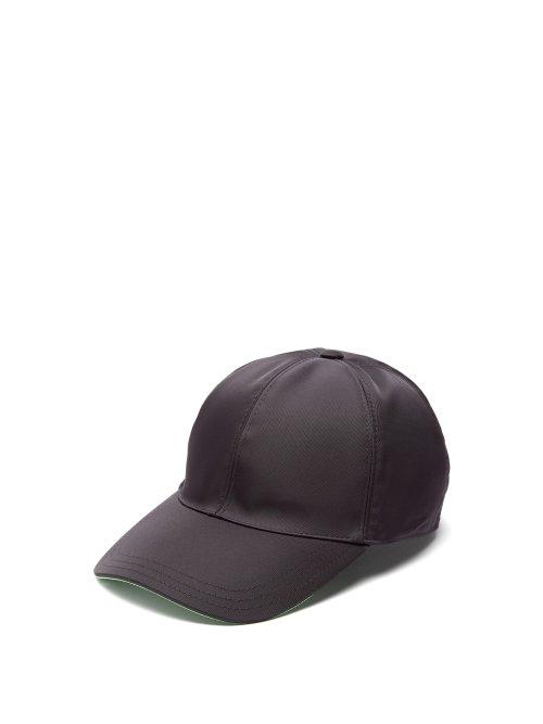 Matchesfashion.com Prada - Logo Appliqu Nylon Cap - Mens - Black Green