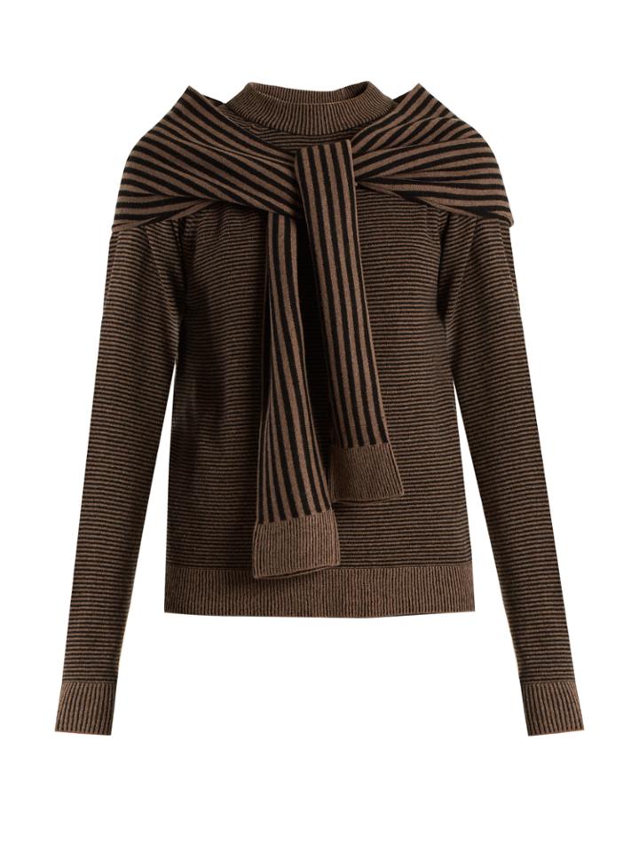 Isa Arfen Cosy Striped-wool Sweater